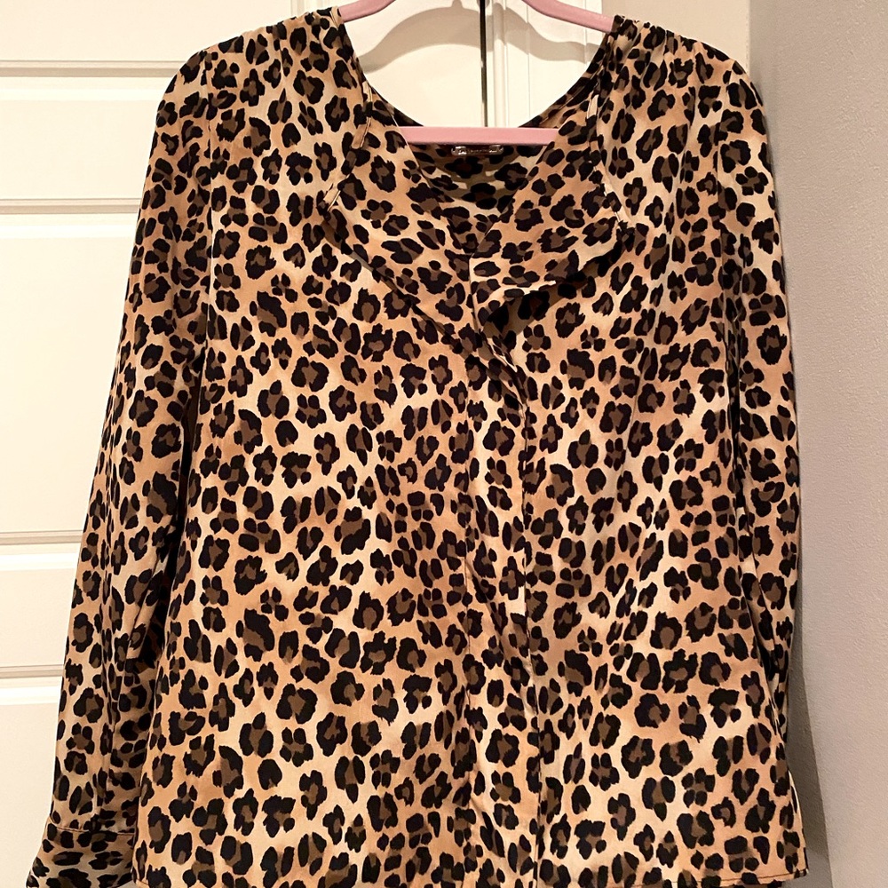 Animal print blouse